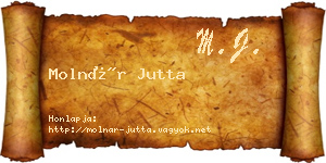 Molnár Jutta névjegykártya